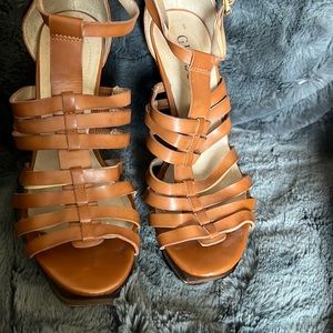 Straps Guess Platform heeled sandals